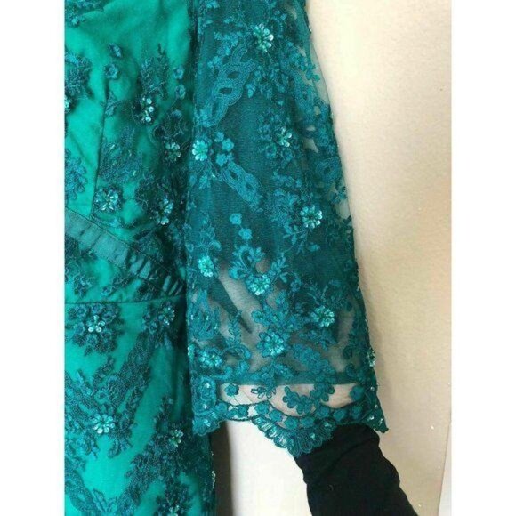 Free People Romper Women's Size 10 Sequin 3/4 sleeve Dress New with Tags - Picture 8 of 10